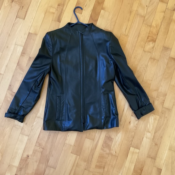The Leather Ranch black jacket, size 2 - Picture 1 of 4
